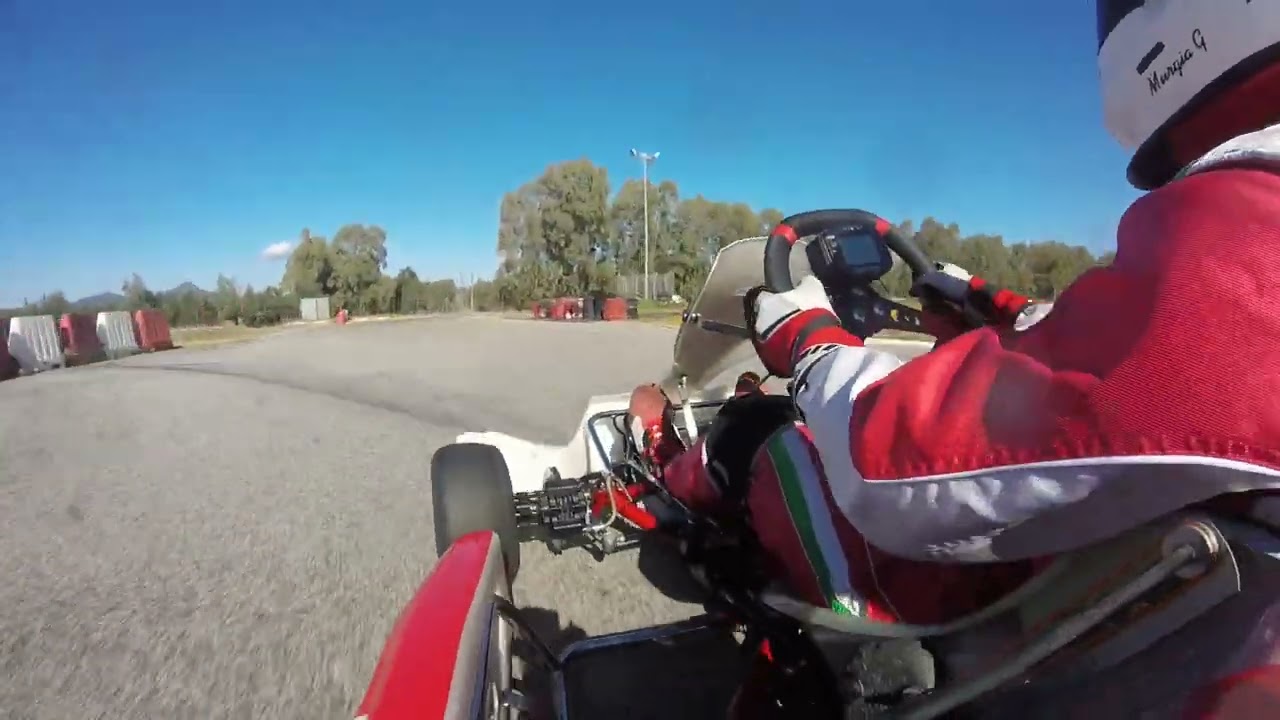 Onboard KZ Pista del corallo - BirelArt S12 - Training