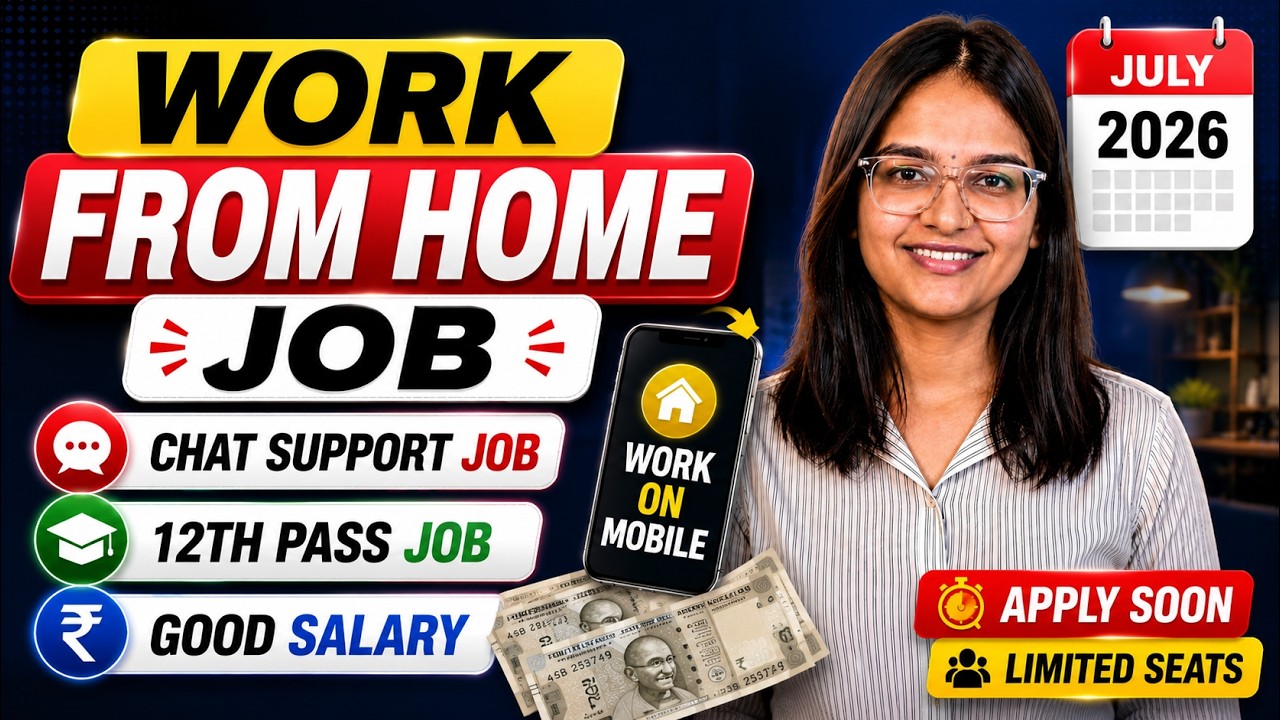 🔥Work From Home Chat Support Job 2026| No Experience | work on Mobile | Remote Job | 12th Pass Jobs