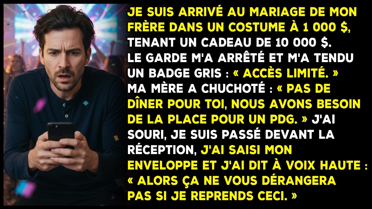 « PAS D'ASSIETTE POUR TOI » — Ma mère a supprimé mon repas pour faire de la place à un VIP.