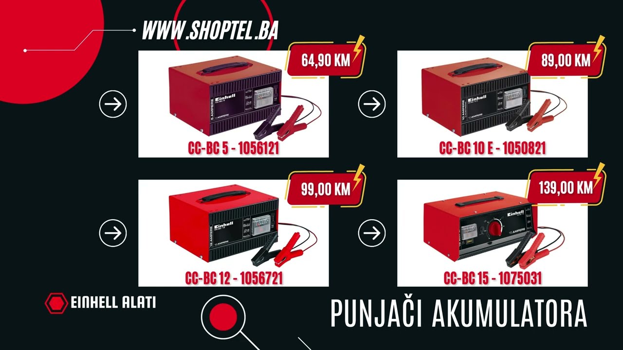 🔋 Einhell punjači akumulatora - pouzdana energija za svaki trenutak! ⚡