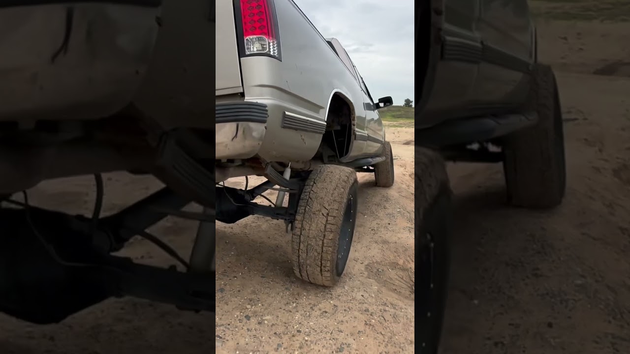 98 Chevy K1500 Suspension Flex #chevrolet #k1500 #silverado #4x4 #offroad #flex