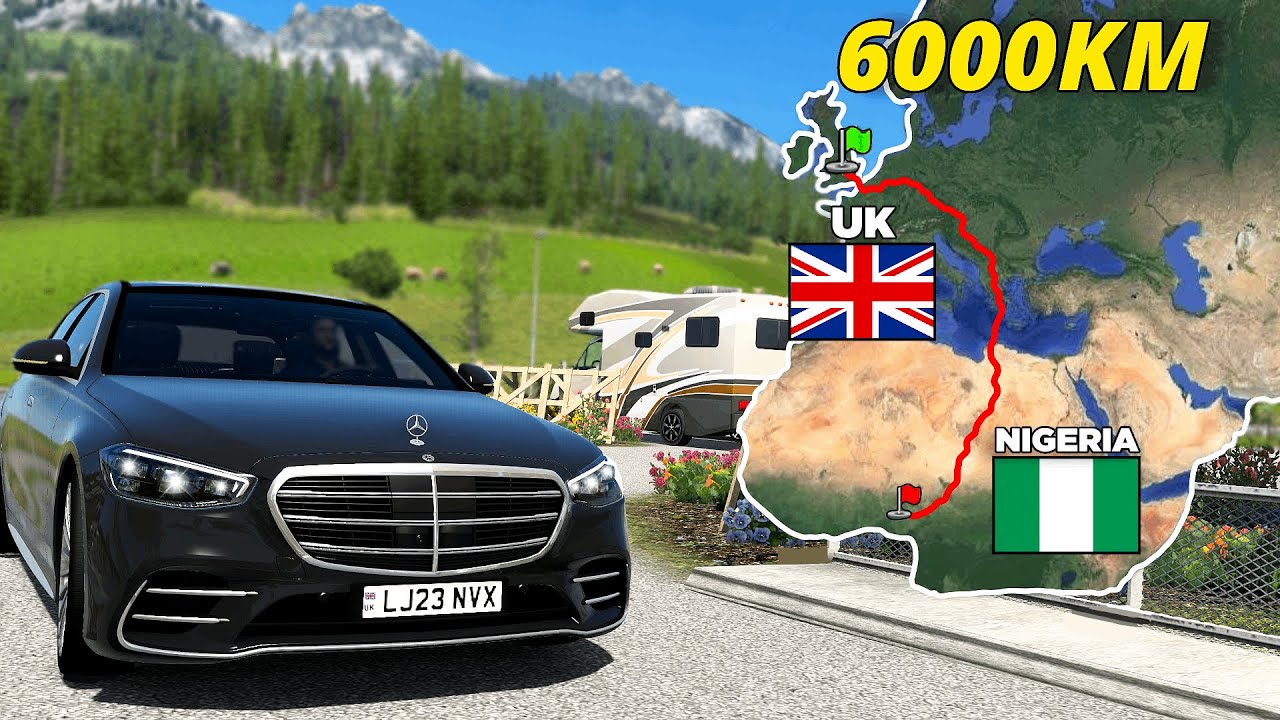 ETS2 Longest Road Trip - UK to Nigeria | Euro Truck Simulator 2