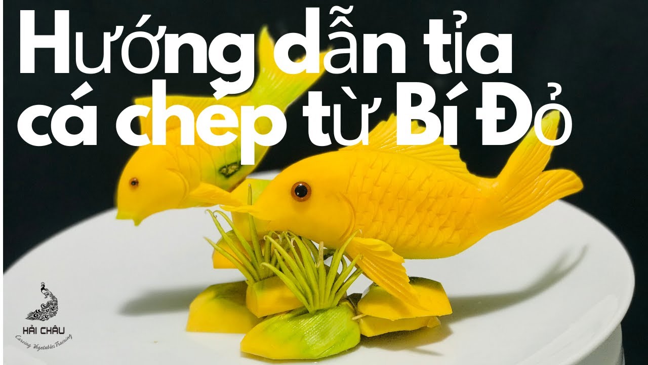 Tỉa Con cá chép đang bơi