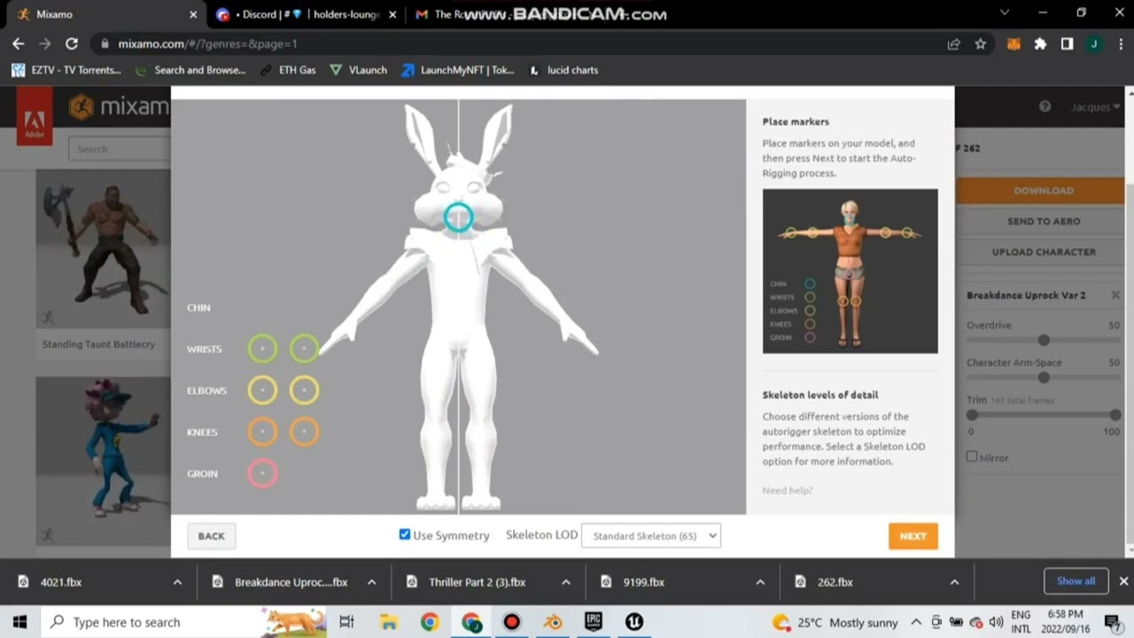 How to get you Fluf 3D model compatible with Mixamo Animations to use in UE5