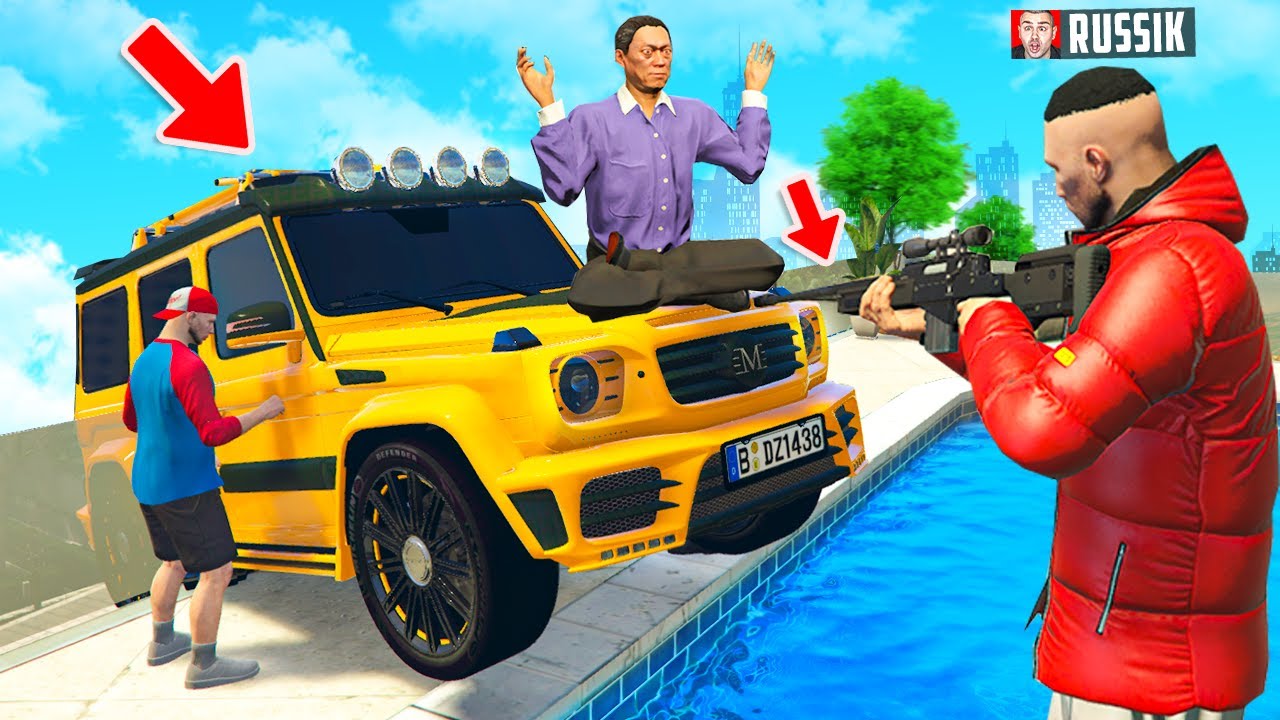 ALLE KLAUEN MEIN AUTO in GTA 5! (Sniper vs. Spion)