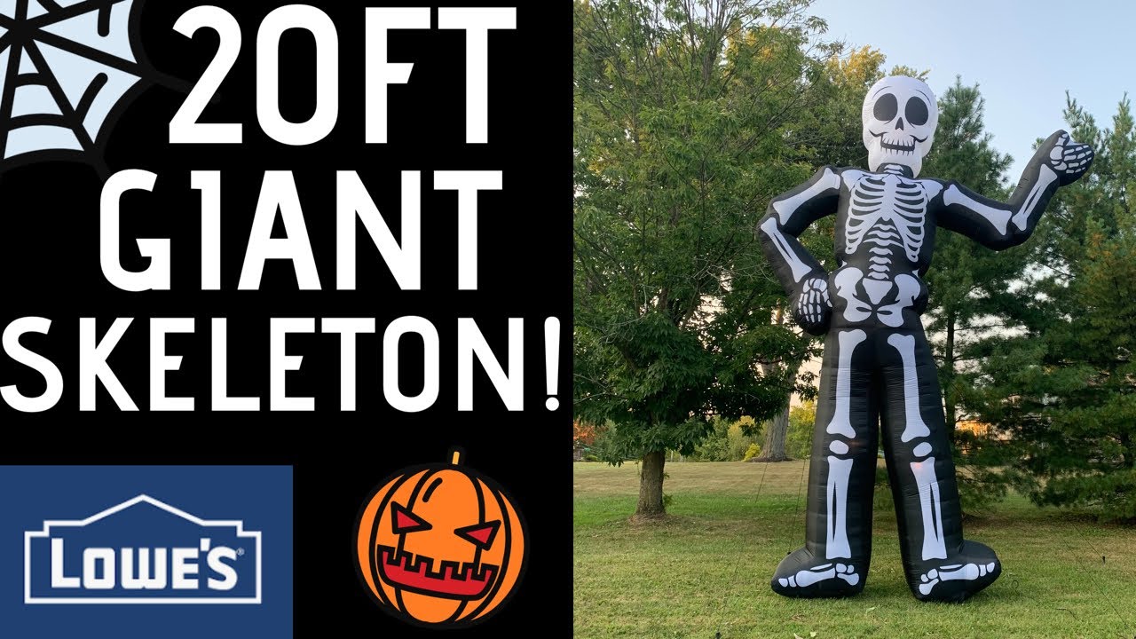 NEW FOR 2025 | Halloween Inflatable 20FT Giant Skeleton! [4K]