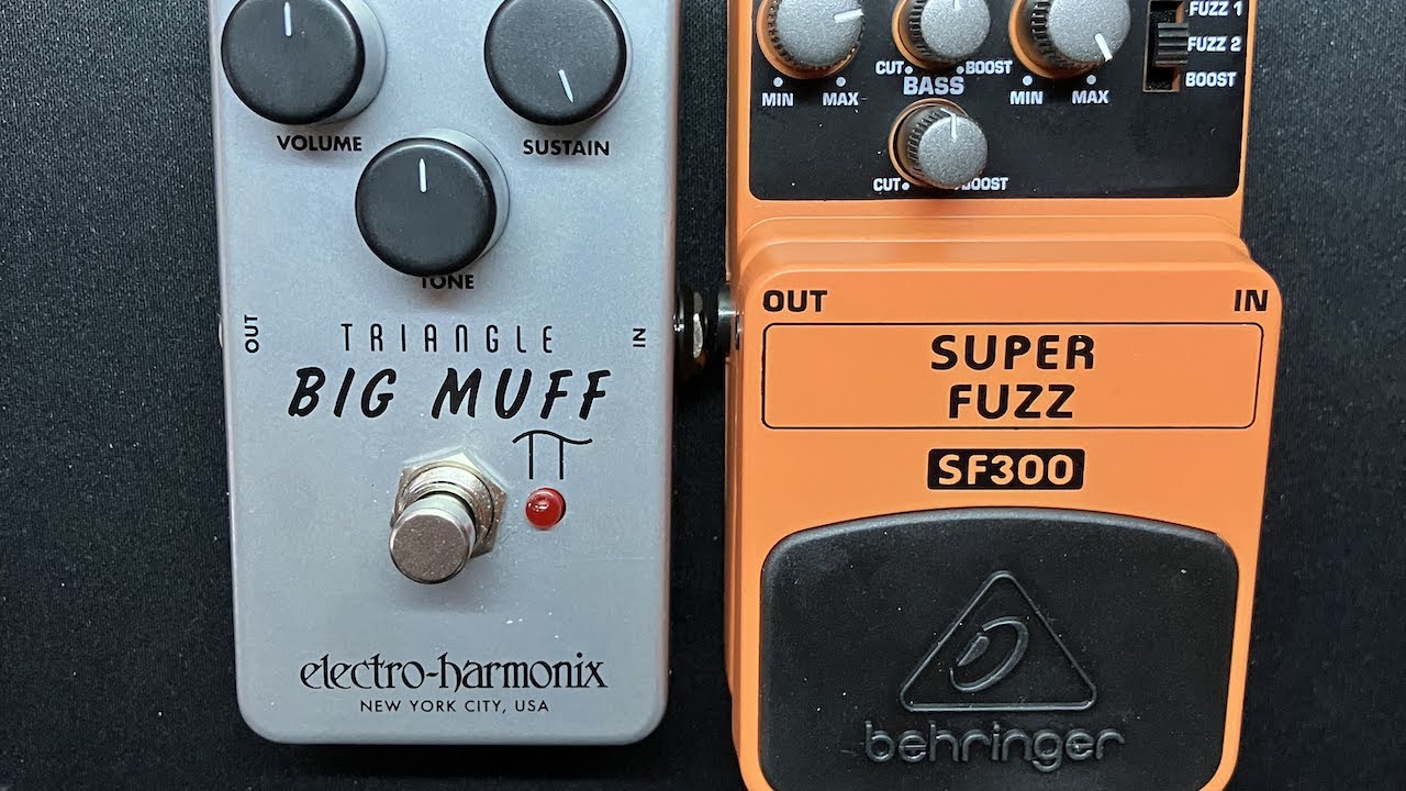 Fuzz comparison BIG MUFF Triangle PI vs Behringer SUPER Fuzz SF300