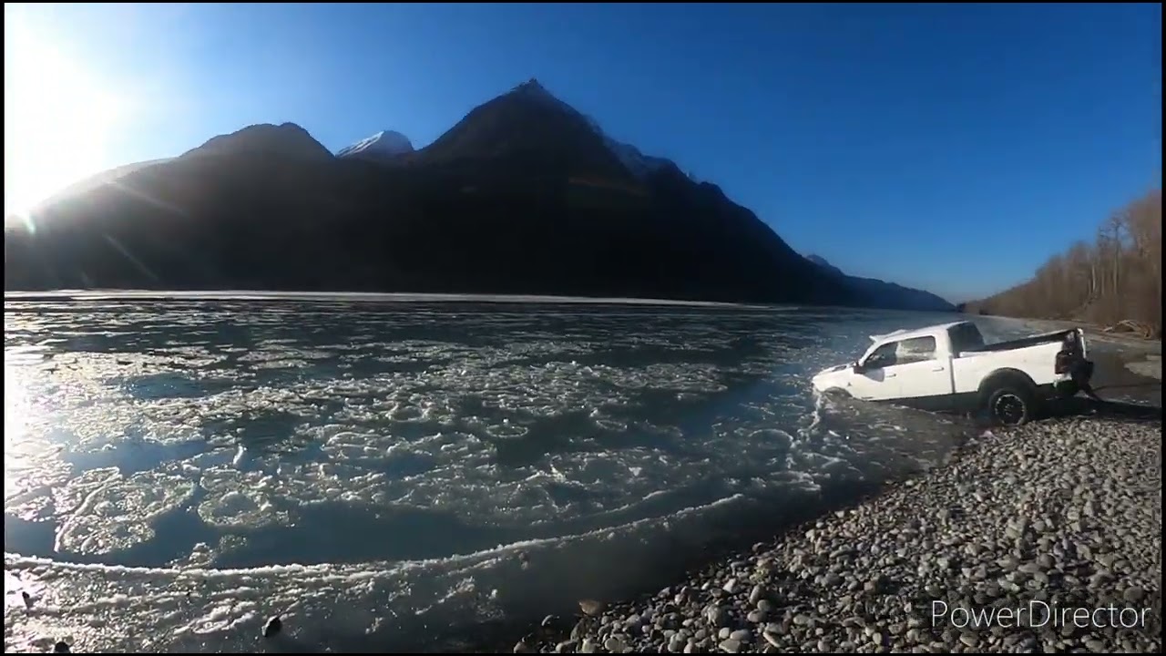 Extremely dangerous vehicle recovery from Knik River🥶🥶