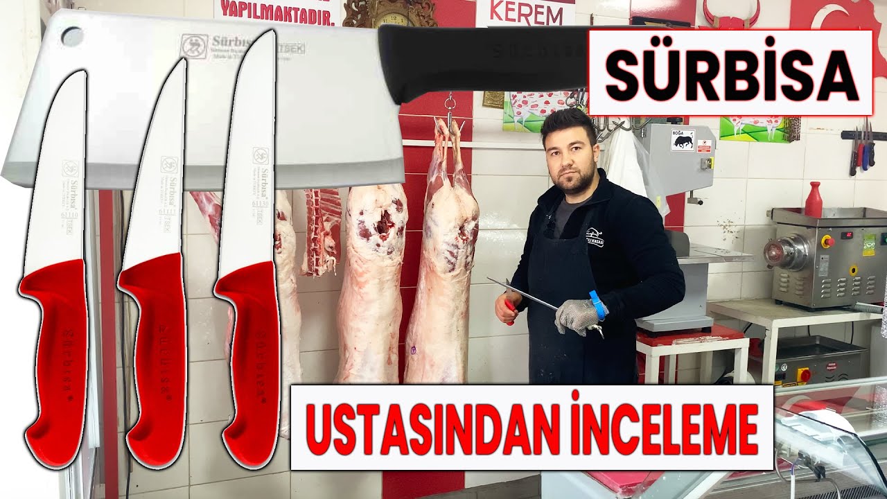 Sürbisa Kasap Seti ve Sürbisa Doğrama Satırı / Ustasından İnceleme #sürbisa #kasap #bıçak