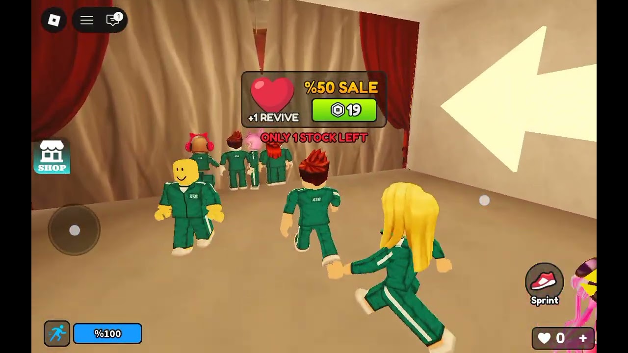 Lagi main Roblox squid game ringga ringga RI yang yang ketiga 