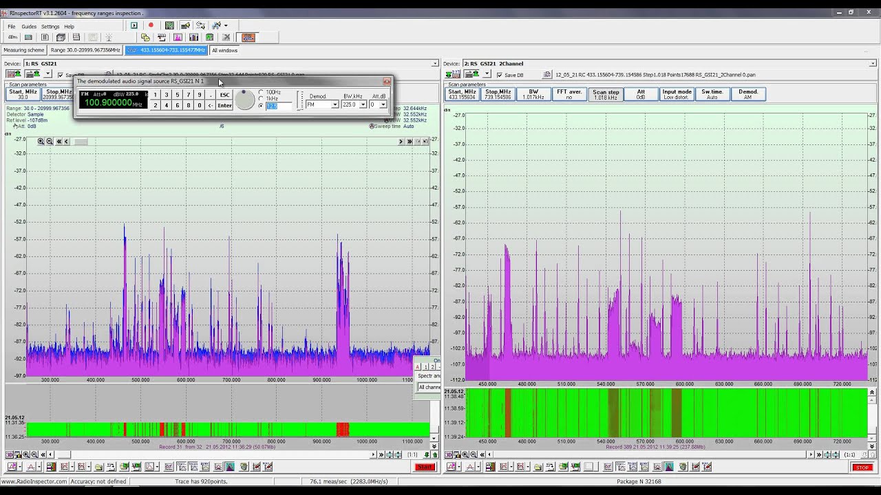 Kassandra-MD + RadioInspectorRT + DTest (Digital Test)