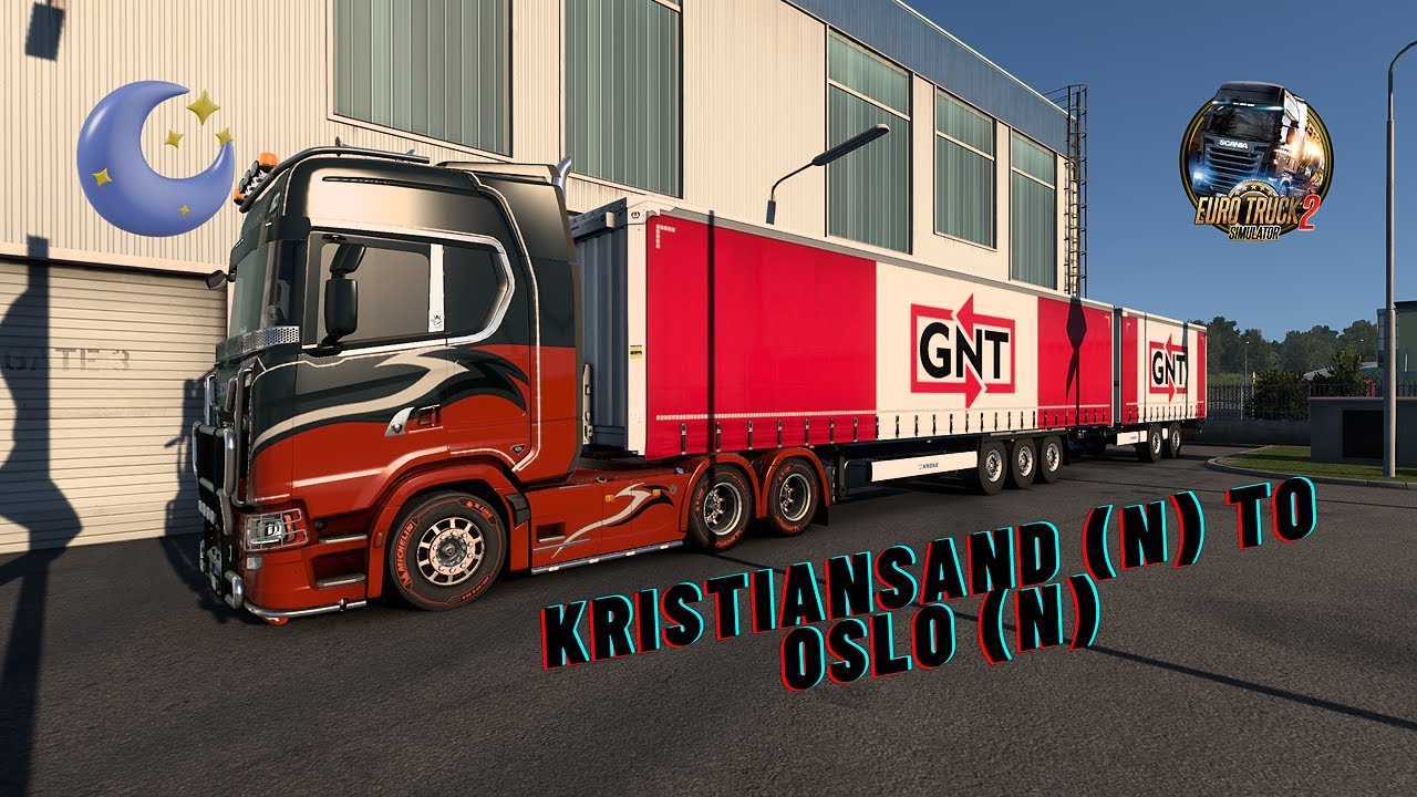 EURO TRUCK SIMULATOR 2 - DOUBLE TRAILER - KRISTIANSAND (N) TO OSLO (N)