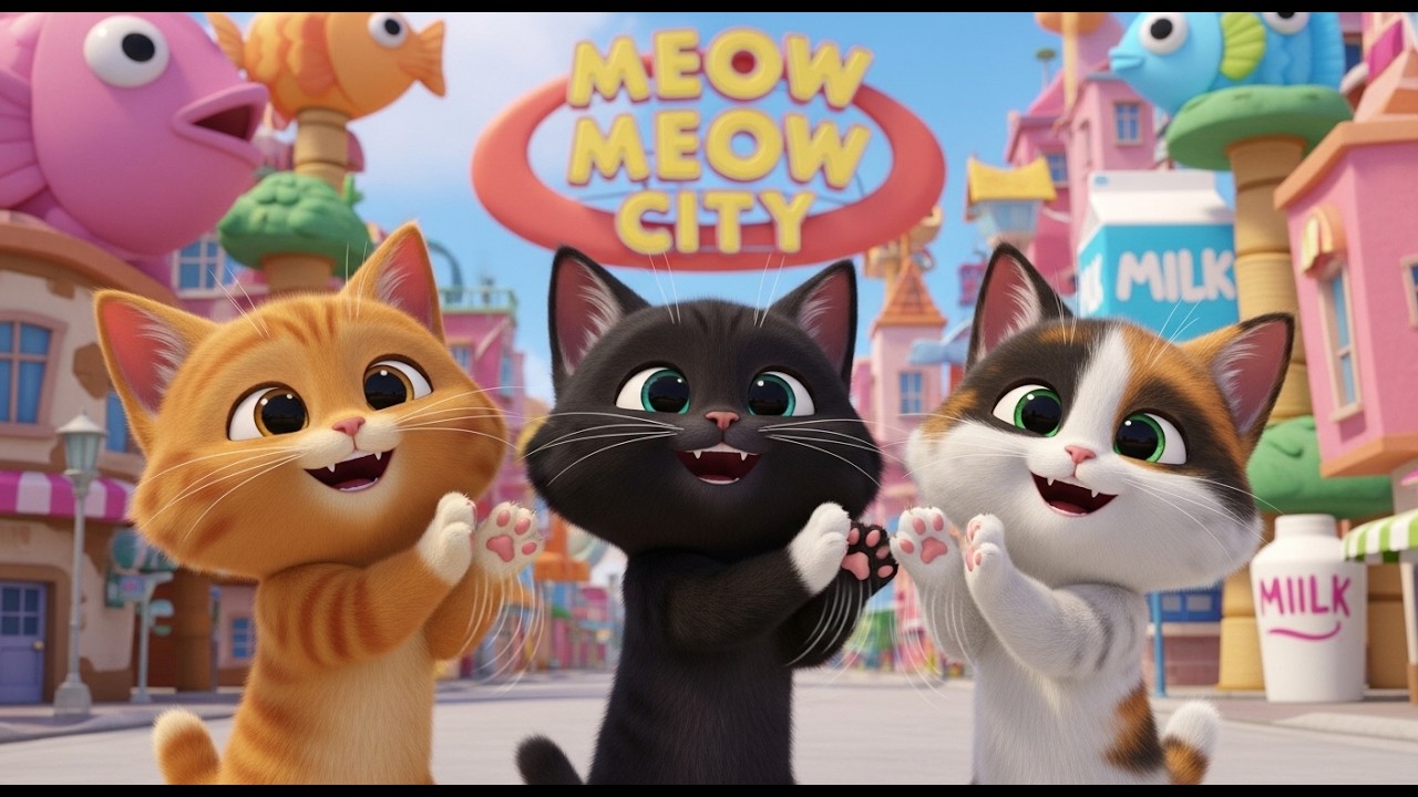 Kitties Explore a Playhouse Adventure Park 🏰