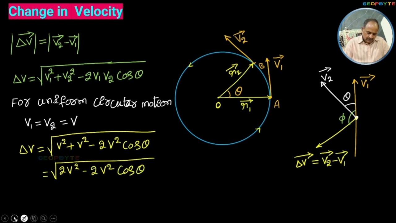 Change in velocity | Motion in two dimension | JEE MAINS | NEET | BITSAT | @GeopByte 