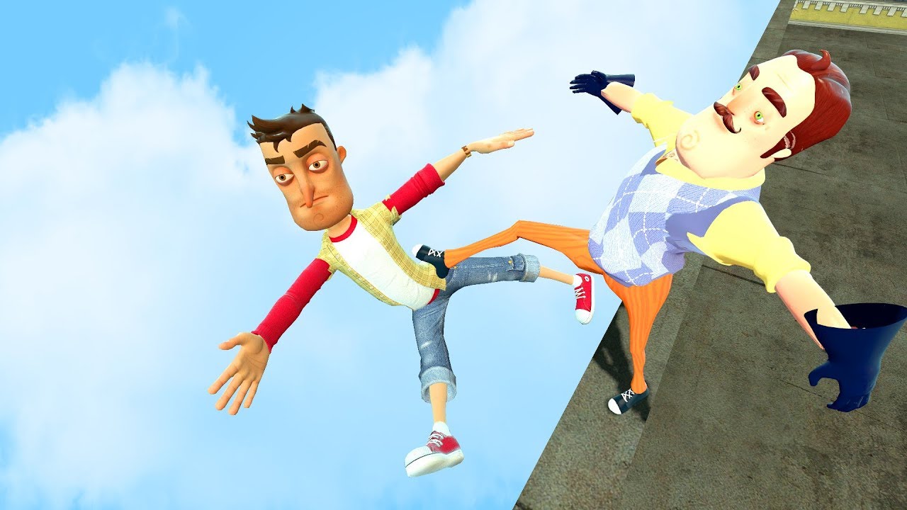 Garry's Mod Ragdolls Hello Neighbor ragdolls ep.31 [GMOD]