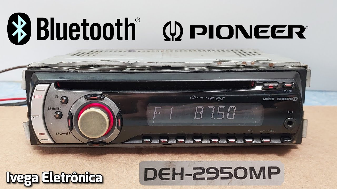 Como instalar bluetooth no Pioneer deh-2950mp dentro da frente , muito fácil. 