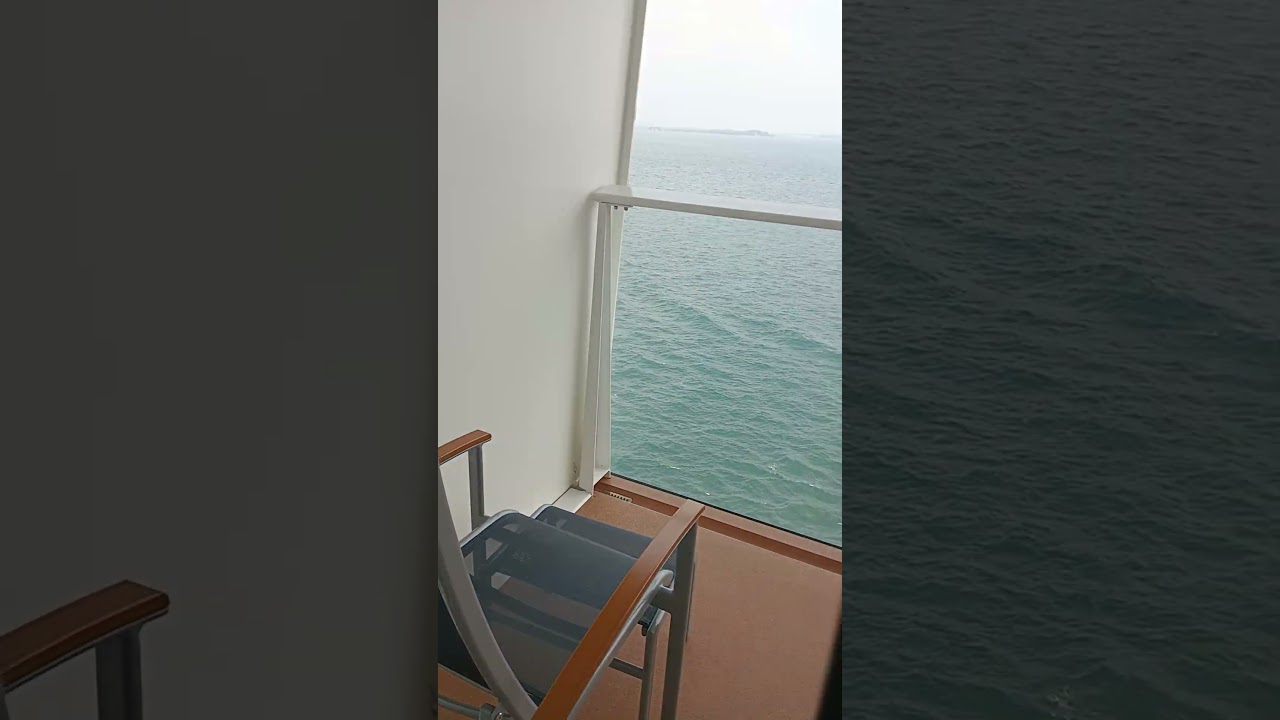 Cruise balcony view