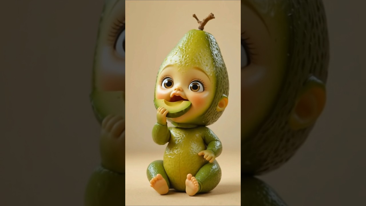Avocado Baby’s Creamy Bite 🥑 | Ultra Cute AI Baby Short