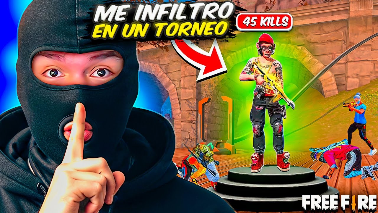 ME INFILTRE EN UN TORNEO POR 10.000 $ en FREE FIRE