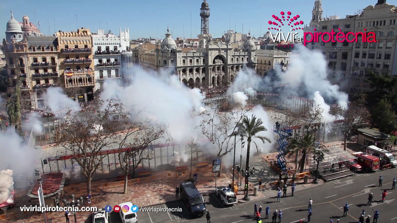 Fallas Valencia 2019. Masclet&agrave; Domingo 3 de Marzo 2019. Pirotecnia Alpujarre&ntilde;a
