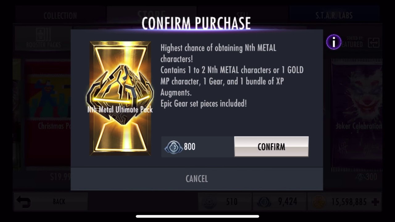 Injustice gods among us - Nth Metal Ultimate Pack Opening