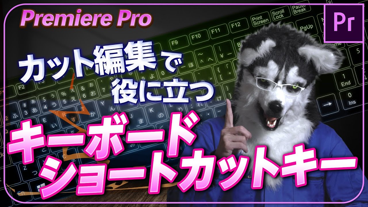 プレミアプロ キーボードショートカット  カット編集で役立てる方法 【Premiere Pro】