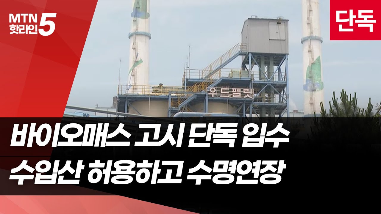 [단독]폐지 예정 석탄 발전소, 바이오매스로 퇴로 열어주나…특급 인센티브 예고 / 머니투데이방송 (뉴스)