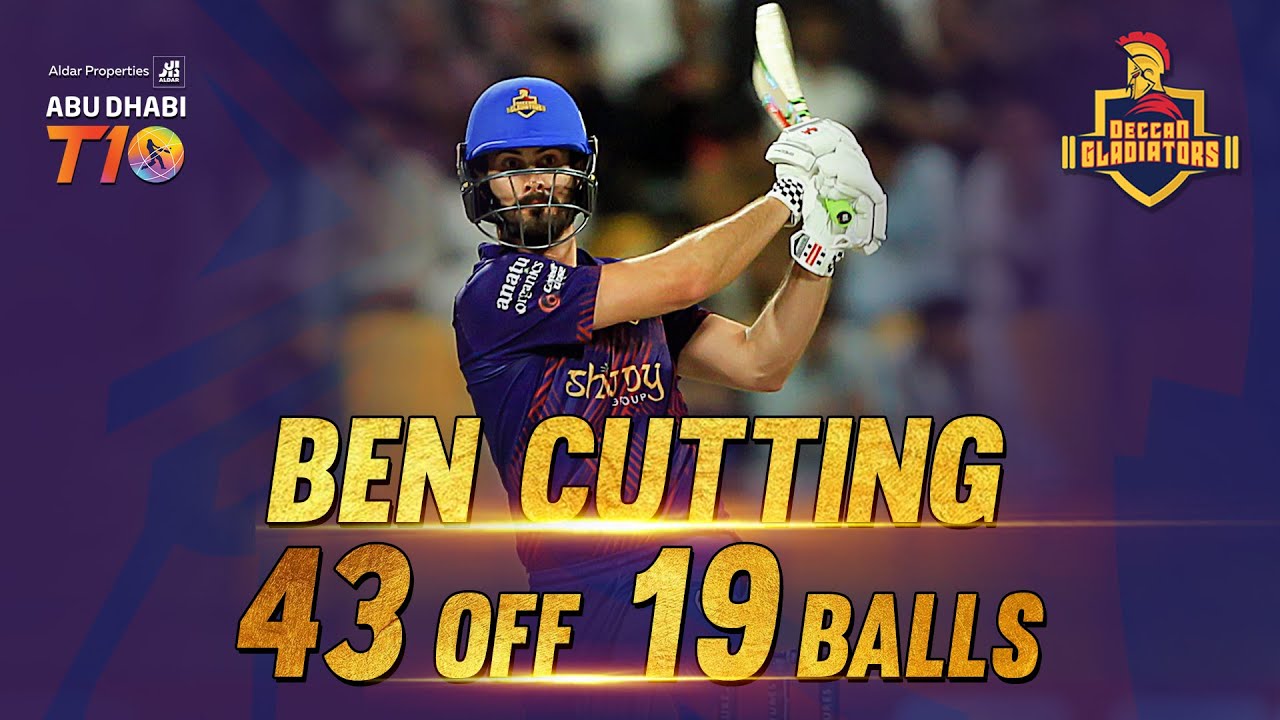 Ben Cutting I 43 off 19 balls I Eliminator 2 I Man of the Match I Deccan Gladiators