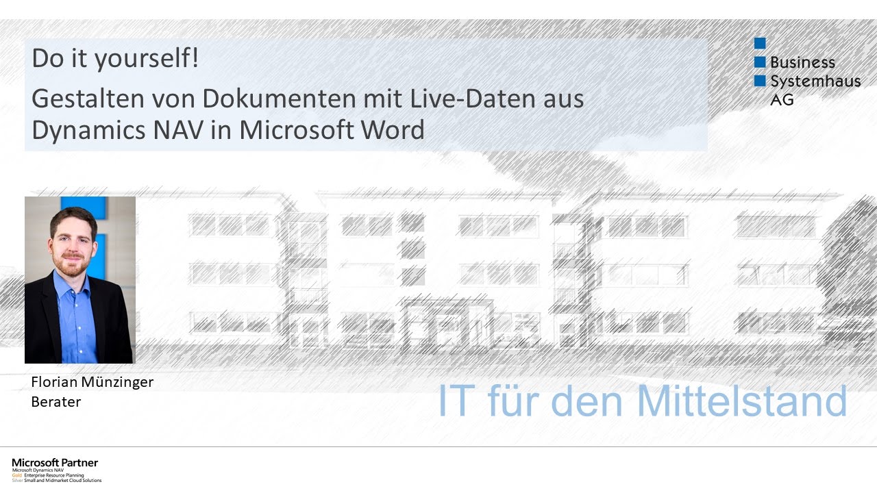 Dokumente mit Live-Daten aus Dynamics NAV in Microsoft Word erstellen