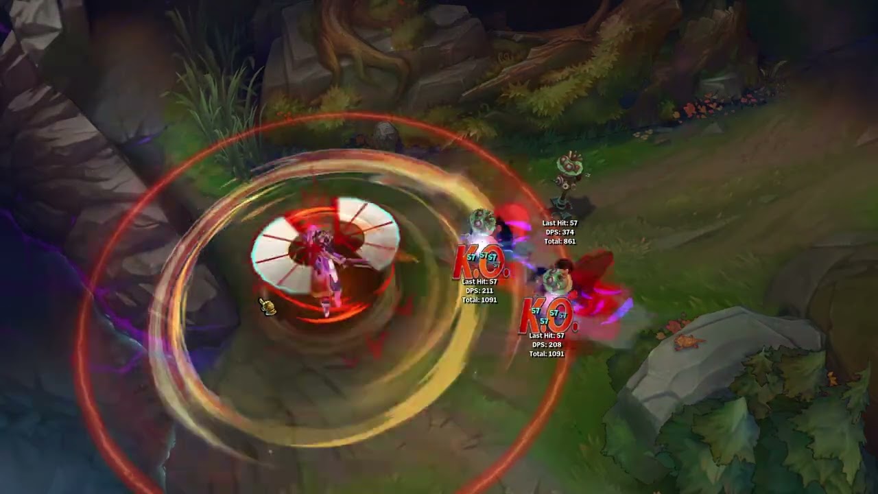 Mai Shiranui Katarina Custom Skin Spotlight - Skin by matth - League of Legends