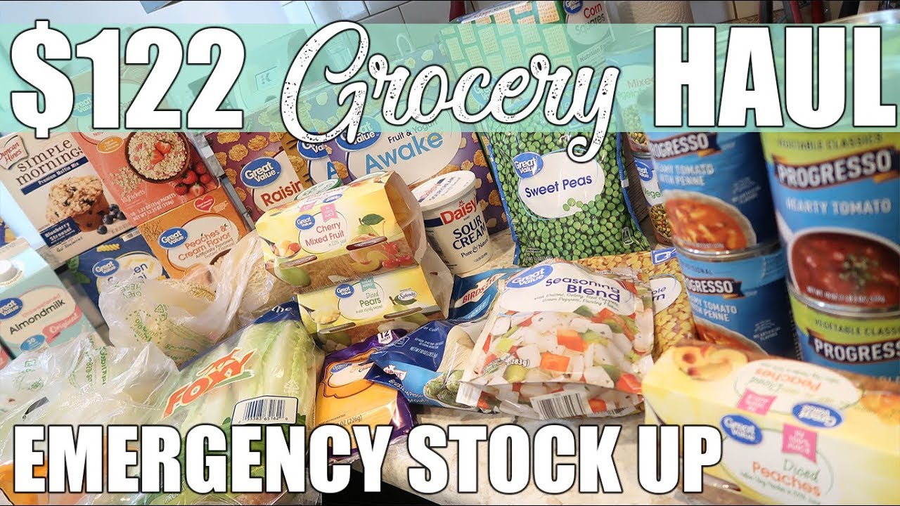 $122 Emergency Stock Up Grocery Haul | School Shut Down Shopping