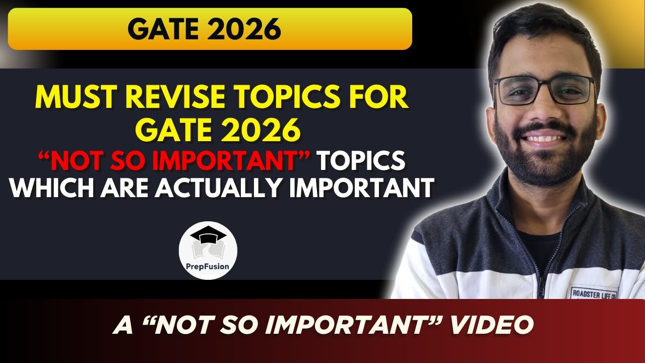 🔥Expected or NOT So Expected Topics for GATE 2026 || Detailed Breakdown || PrepFusion