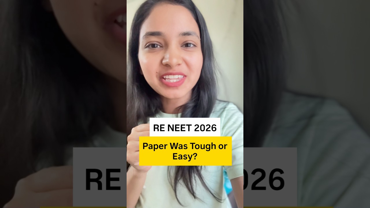 RE NEET 2026 - Itna Tough Paper?? #reneet