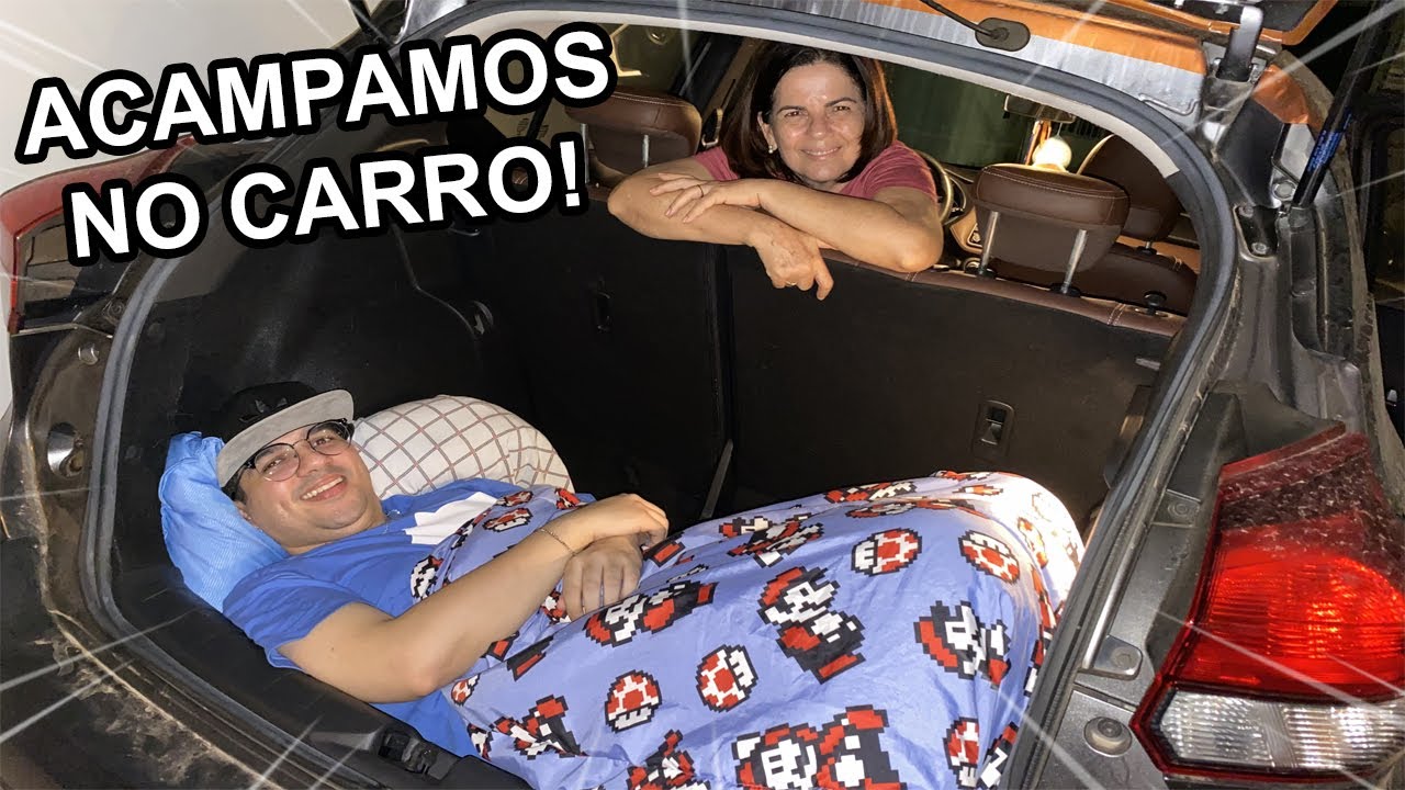 ACAMPAMOS DENTRO DO CARRO DE MADRUGADA!!!