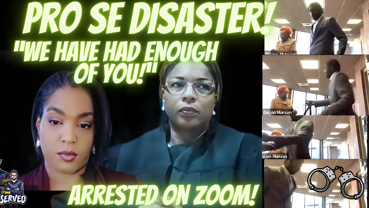 Pro Se Does Not End Well | Judge & Prosecutor Have Heard Enough! | Cuffed on Zoom!
