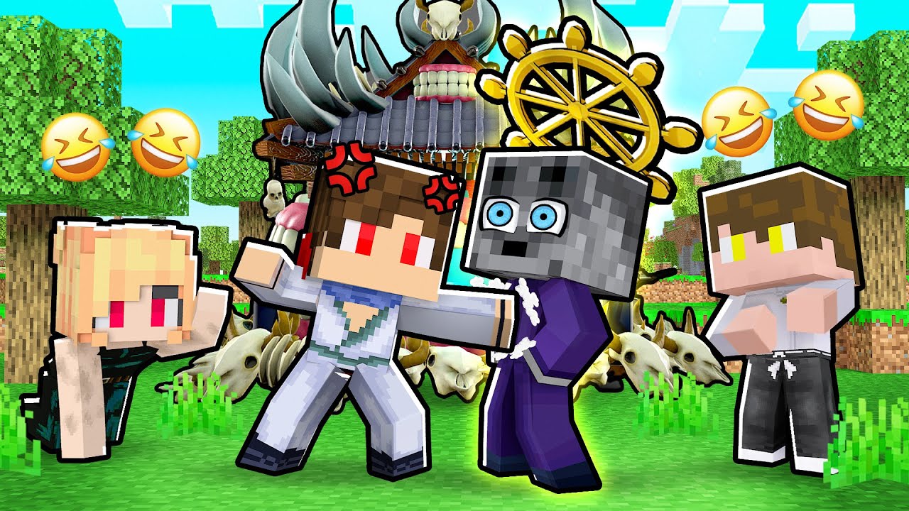 TROLLEI meu AMIGO no JUJUTSU KAISEN com MAHORAGA KKKKK no MINECRAFT