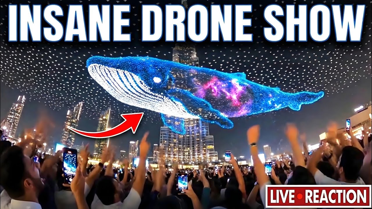New Year 2026 Dubai: 1 Million Drones Light Up the Sky Beside Burj Khalifa (Insane Show!)