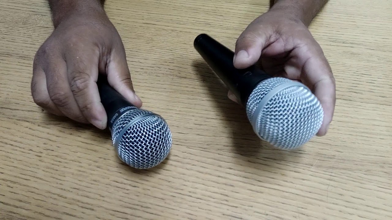 Microphone Shure SM58  X Shure SV100 Comparativo