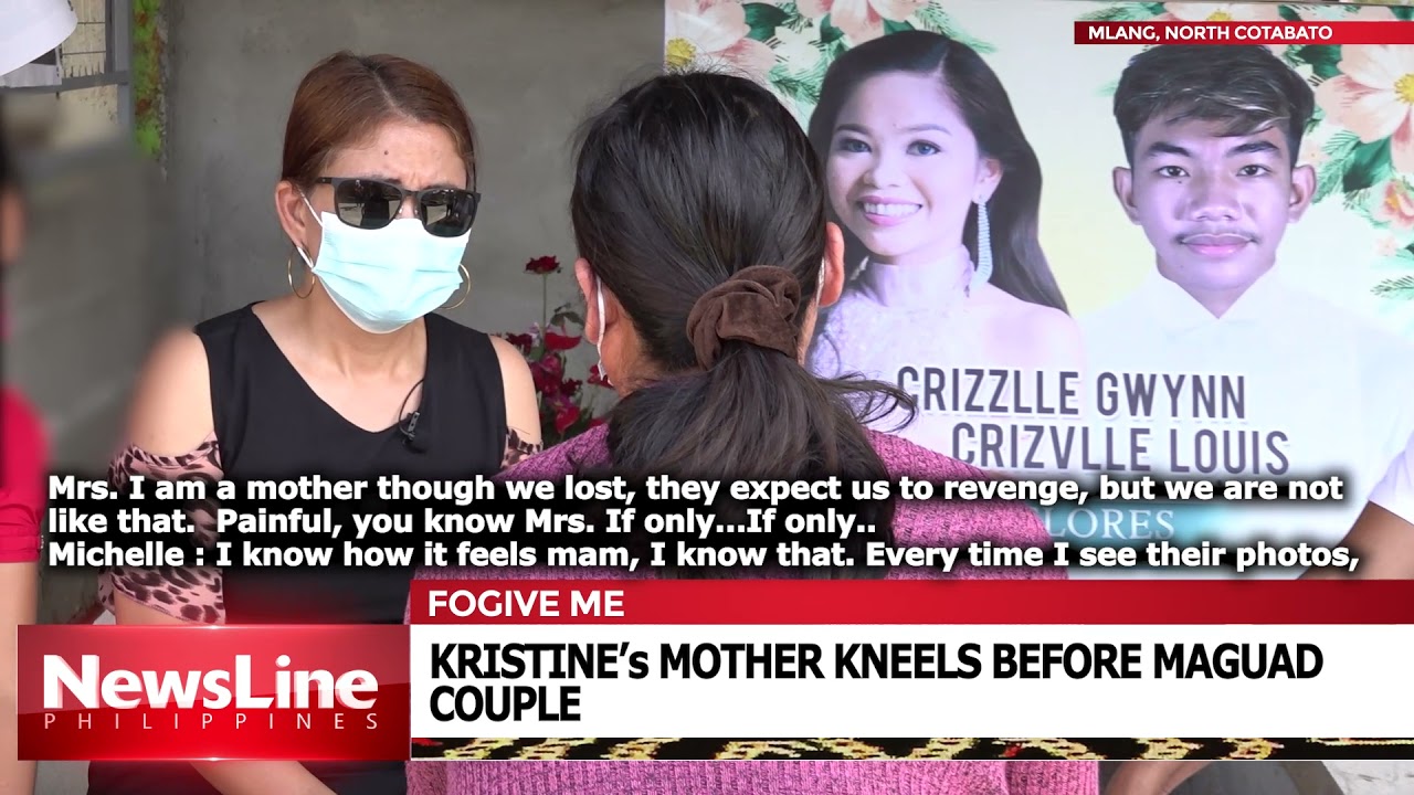 KRISTINE’s MOTHER KNEELS BEFORE MAGUAD COUPLE