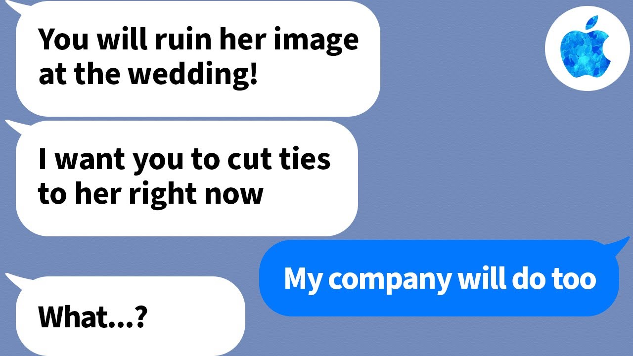 【Apple】Two days before my daughter's wedding, her fiance's father texts me telling me not to go