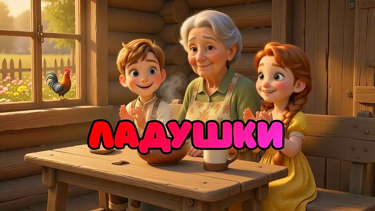 Ладушки — добрая народная песенка для детей🧡 #домиквдеревне 