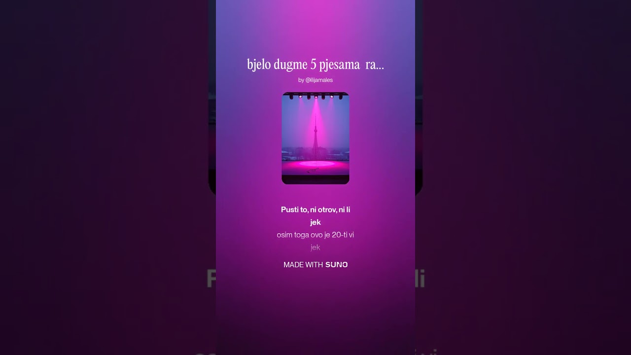 bjelo dugme 5 pjesama  radio, zboravi, iznevjeri, gdje da krenes