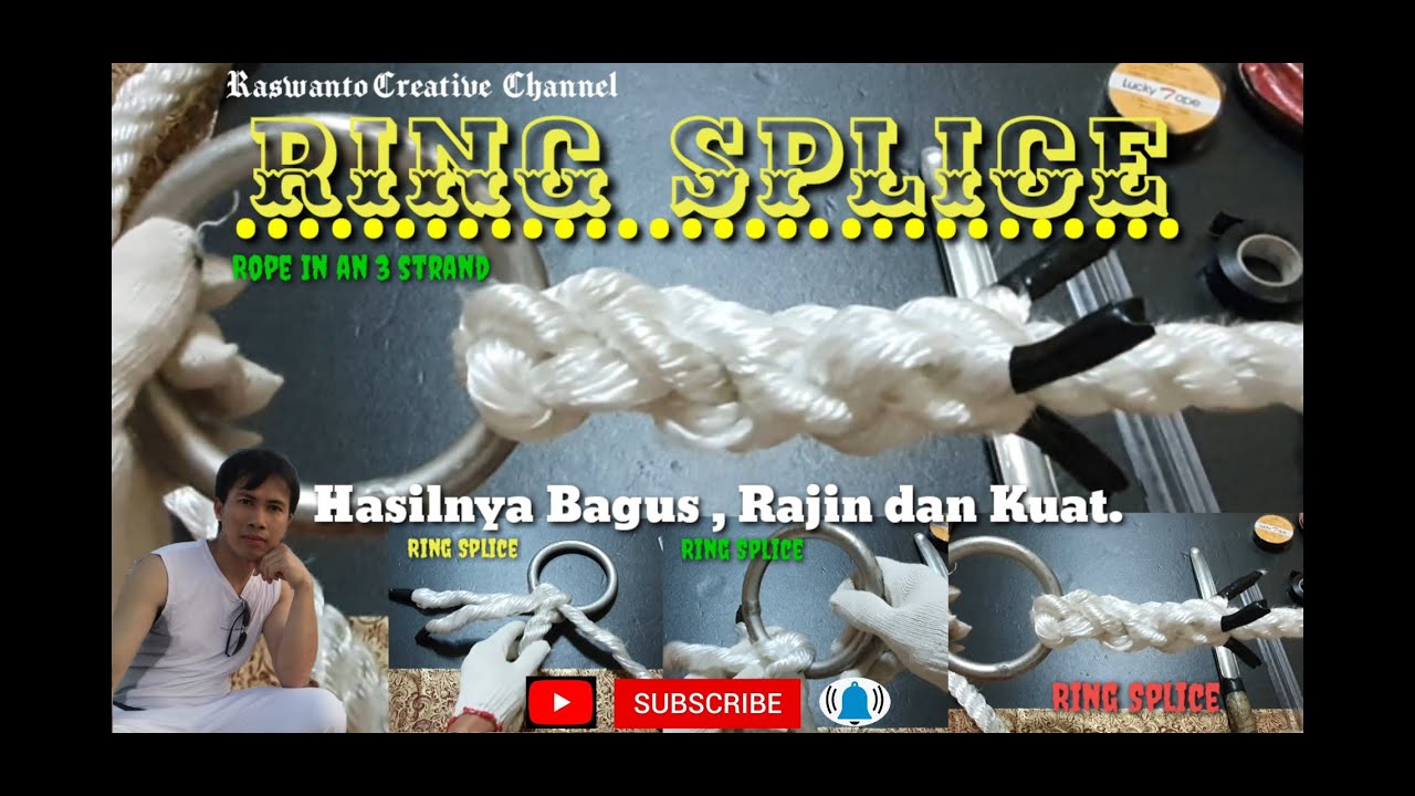Ring Splice "Cara sambung ring " by " Simpul Balik ".