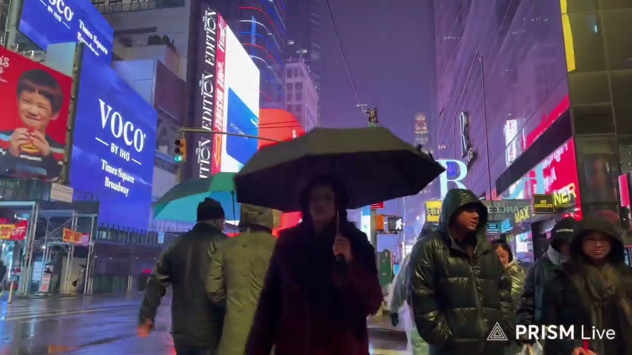New York 2026 |Saturday night walking,Manhattan,9pm 01/10/2026