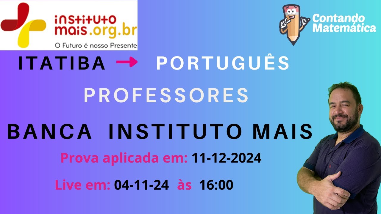 Correção de Itatiba - Professores: Português - banca Instituto Mais