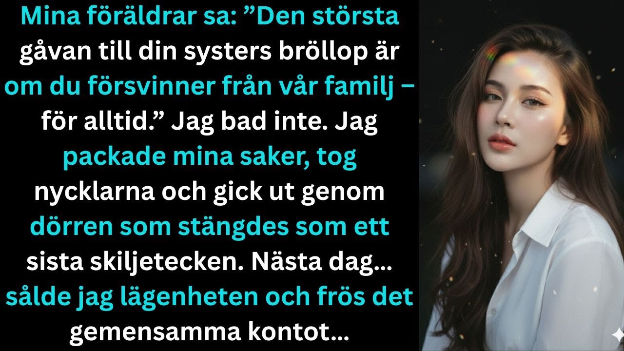 Mina föräldrar sa: ”Den största gåvan till din systers bröllop är om du försvinner från vår familj …