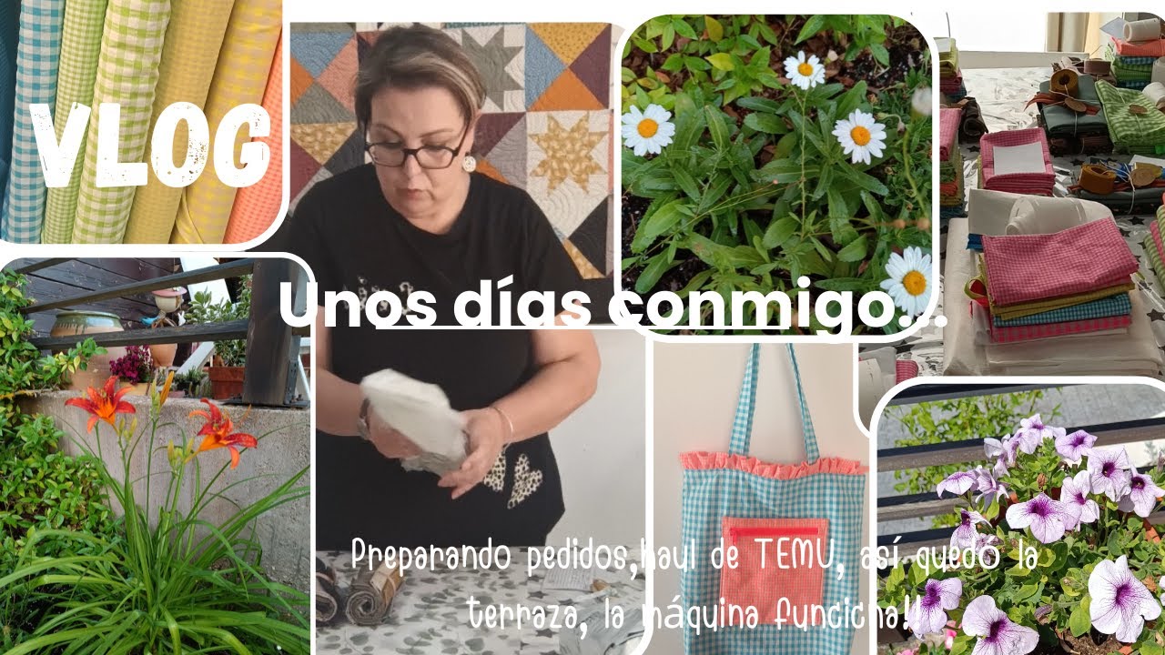 VLOG 7. Unos días conmigo: PREPARANDO PEDIDOS, HAUL TEMU, así quedó mi TERRAZA, LA MÀQUINA FUNCIONA!