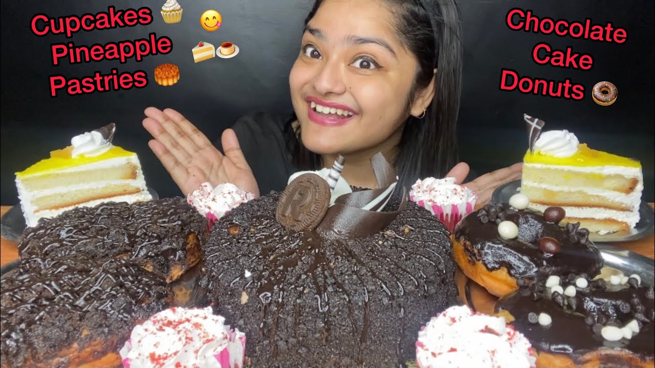 DESSERT FEAST 🤩 CHOCOLATE CAKE, CHOCOLATE DONUTS 🍩 CUPCAKES AND PASTRIES | FOOD EATING VIDEOS
