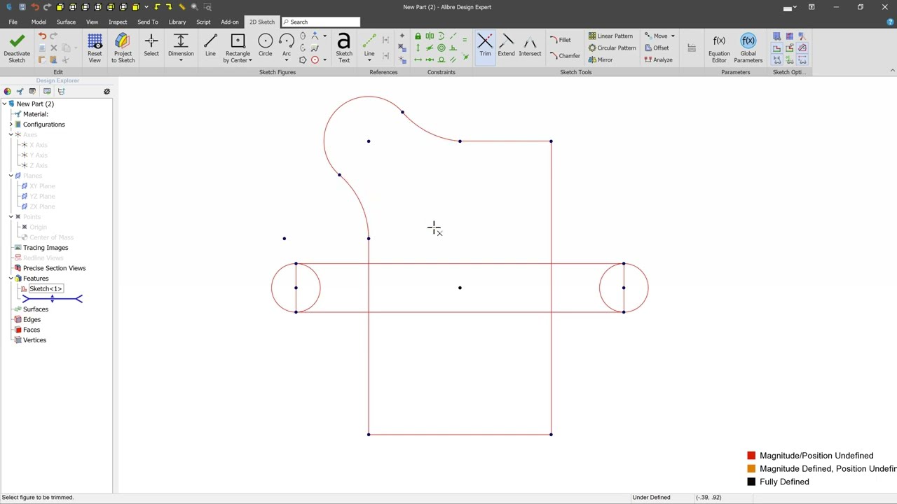 Trim, Extend, and Intersect in Alibre Design | 2022 Exercise Series