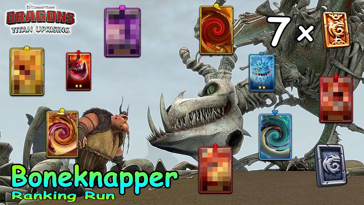Dragons: Titan Uprising / Boneknapper Ranking Run / Full Battle / BP 8600+ / (HTTYD)